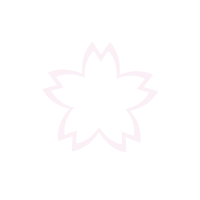 ごく薄い桜色の花びらの枠に色がついた桜アイコン
サイズおよそ1800×1800PX
