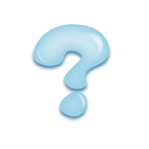 パステルブルーの立体的な光沢を持つアルファベットのミニマルでかわいいアイコン?