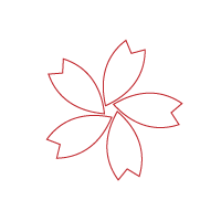 赤い花びらの枠が斜めに描かれた桜アイコン
サイズおよそ1800×1800PX