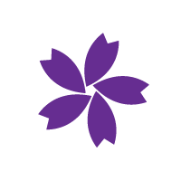 むらさきの花びらの枠が斜めに描かれた桜アイコン
サイズおよそ1800×1800PX