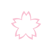 桜色の花びらの枠に色がついた桜アイコン
サイズおよそ1800×1800PX