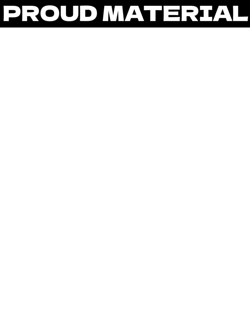上部に「PROUD MATERIAL」の文字が入った、黒い帯付きのシンプルな背景用画像
