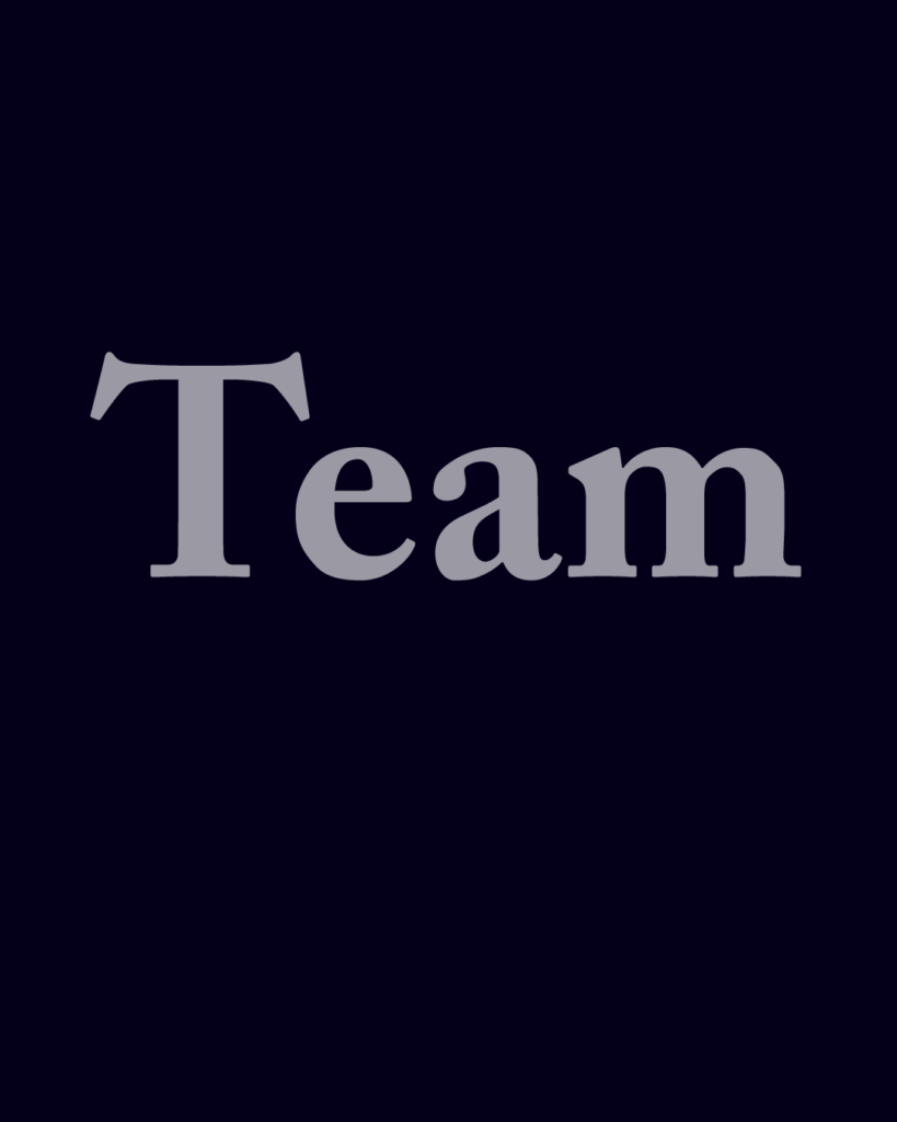セリフ体の「Team」という文字情報、背景透過PNG、不透明度60%
