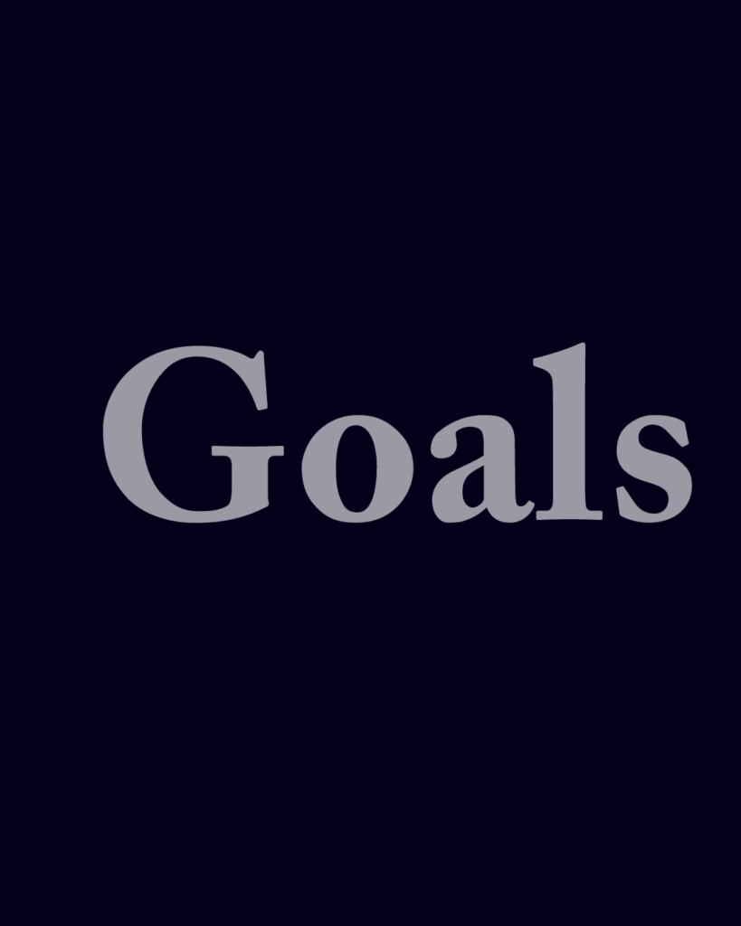 セリフ体の「Goals」という文字情報、背景透過PNG、不透明度60%
